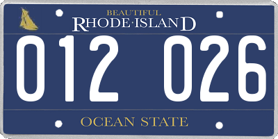 RI license plate 012026