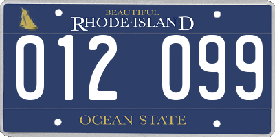 RI license plate 012099