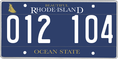 RI license plate 012104