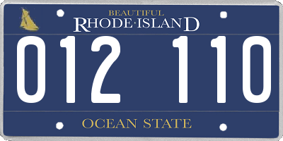 RI license plate 012110