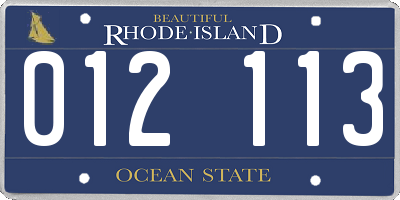 RI license plate 012113