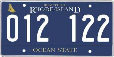 RI license plate 012122