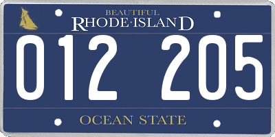 RI license plate 012205