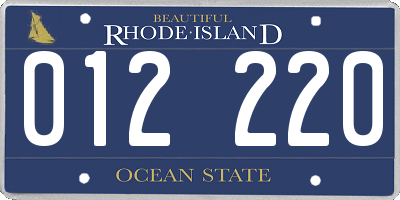 RI license plate 012220
