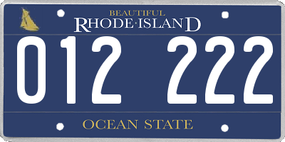 RI license plate 012222