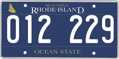 RI license plate 012229