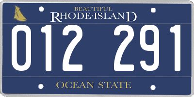 RI license plate 012291