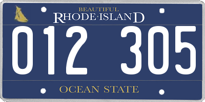 RI license plate 012305