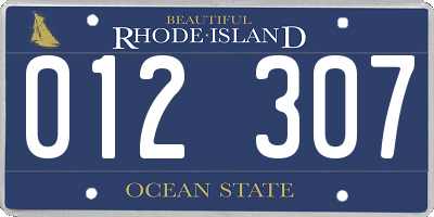 RI license plate 012307
