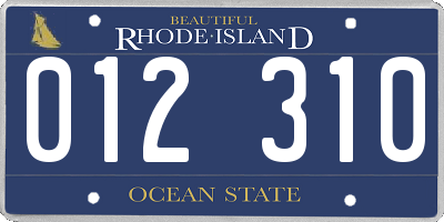 RI license plate 012310