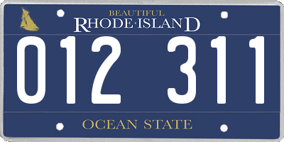 RI license plate 012311