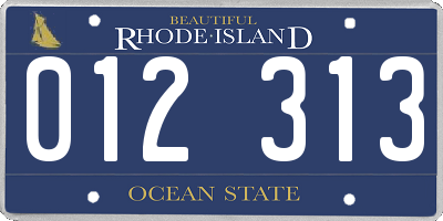 RI license plate 012313