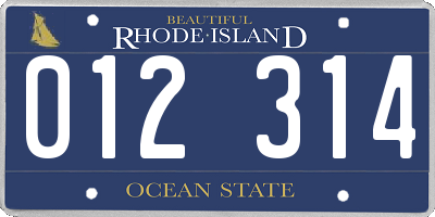 RI license plate 012314