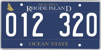 RI license plate 012320