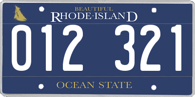 RI license plate 012321