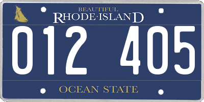 RI license plate 012405