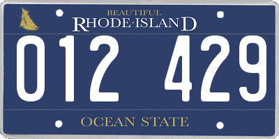 RI license plate 012429