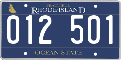 RI license plate 012501