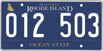 RI license plate 012503