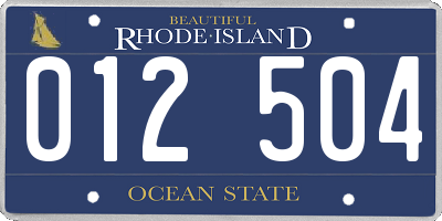 RI license plate 012504