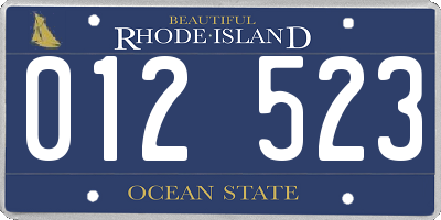 RI license plate 012523