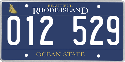 RI license plate 012529