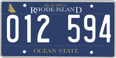 RI license plate 012594