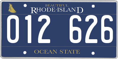 RI license plate 012626