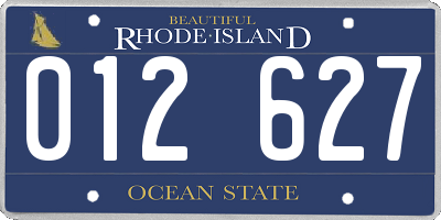 RI license plate 012627