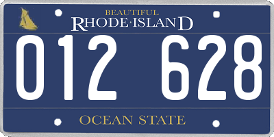 RI license plate 012628