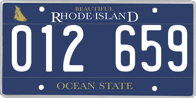 RI license plate 012659