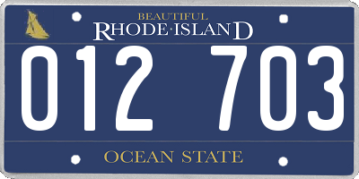 RI license plate 012703