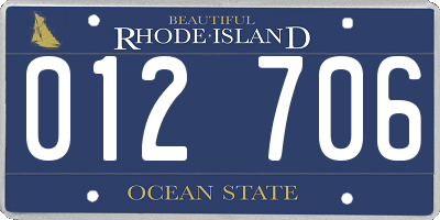 RI license plate 012706