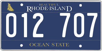RI license plate 012707