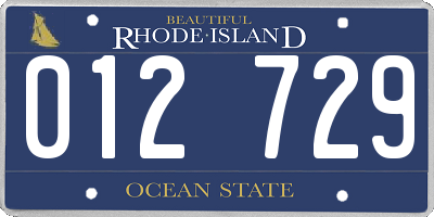 RI license plate 012729