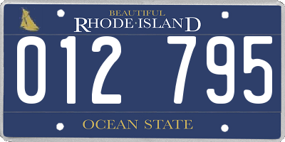 RI license plate 012795