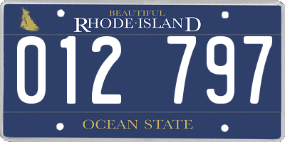 RI license plate 012797