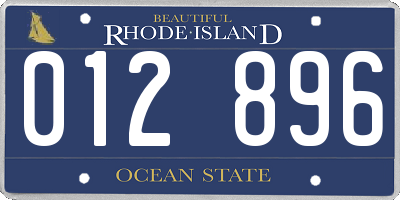 RI license plate 012896