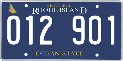 RI license plate 012901