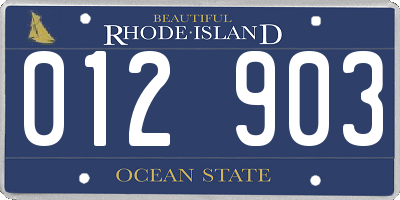 RI license plate 012903