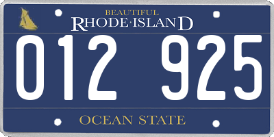 RI license plate 012925