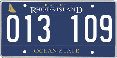 RI license plate 013109