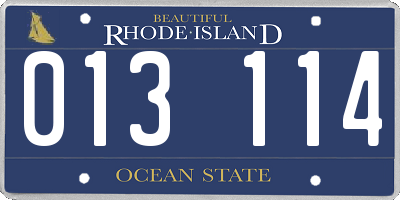 RI license plate 013114