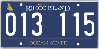 RI license plate 013115