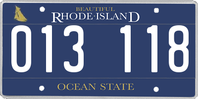 RI license plate 013118