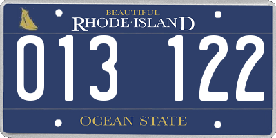 RI license plate 013122