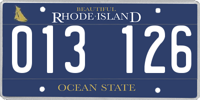 RI license plate 013126