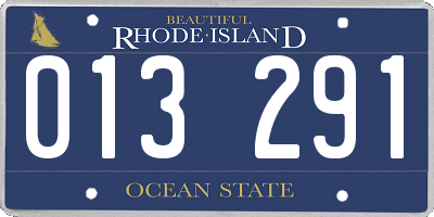 RI license plate 013291