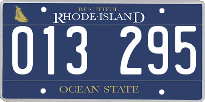 RI license plate 013295