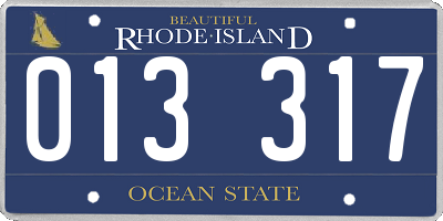 RI license plate 013317